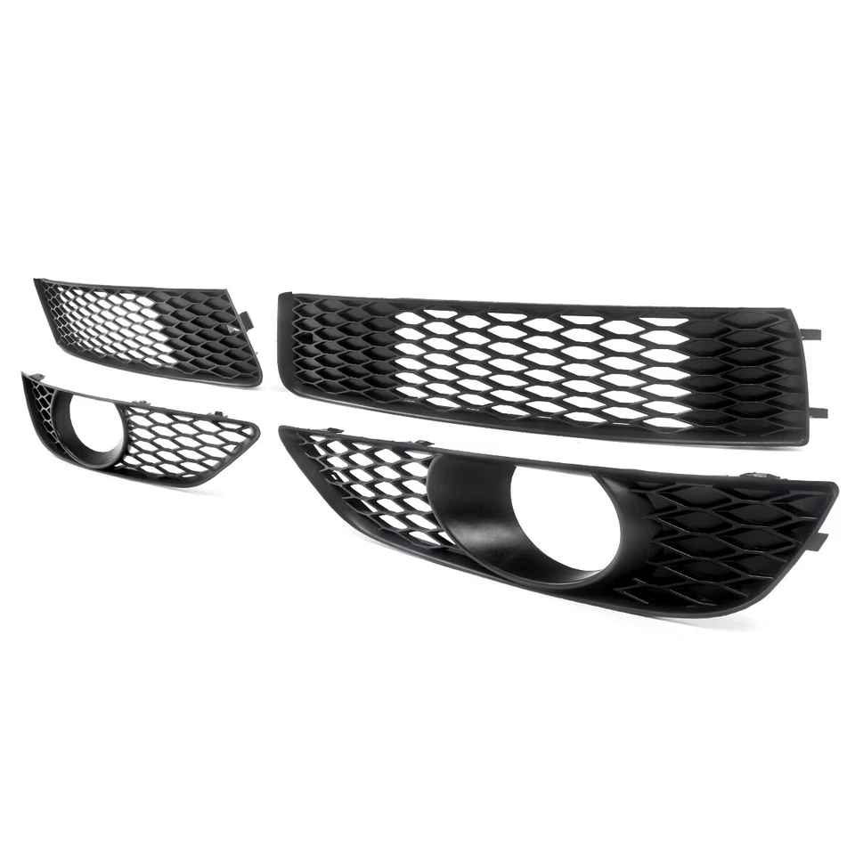 For Audi Q7 2010-2015 Front Bumper Lower Fog Lamp Light Grille Honeycomb Grill — 第 4/4 张图片