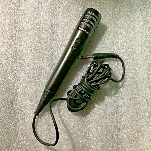 TESTED Radio Shack Omnidirectional Dynamic Microphone 500 ohms Model 33