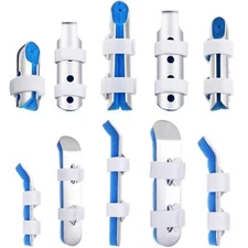 BBTO 10 Pieces Finger Splint Metal Finger Support Knuckle Stabilizer with Sof...