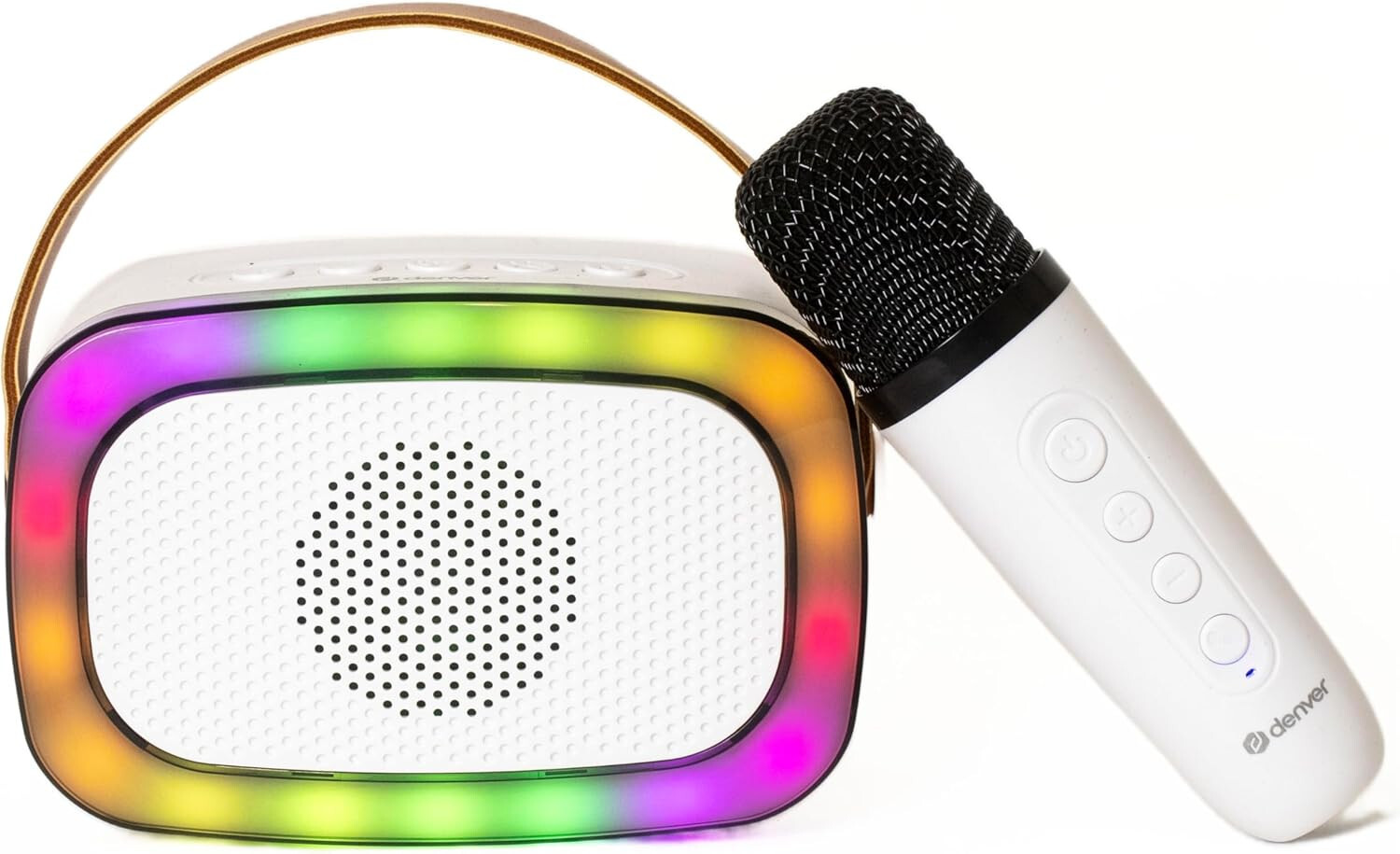 Portable Karaoke Machine Bluetooth Speaker Rechargeable Mini Size Denver BTM-610