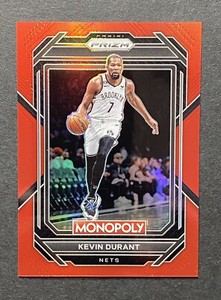 2022-23 Panini Prizm Monopoly Kevin Durant #7 Red Prizm #/99 Phoenix Suns