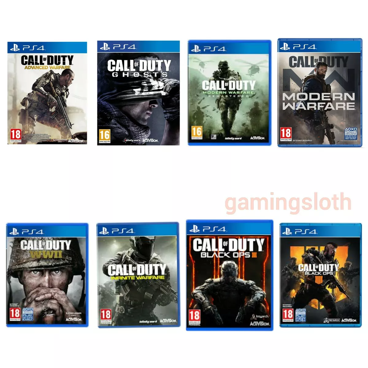 Call Of Duty PS4 Juegos Vgc Elegir Un Juego O Lote Hasta También