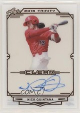 2019 Leaf Trinity Clear Auto Nick Quintana #CA-NQ1 Auto s3g