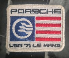 Vintage Porsche 71 Le Mans Racing Patch Embroidered Sport Logo Suit Jacket Badge
