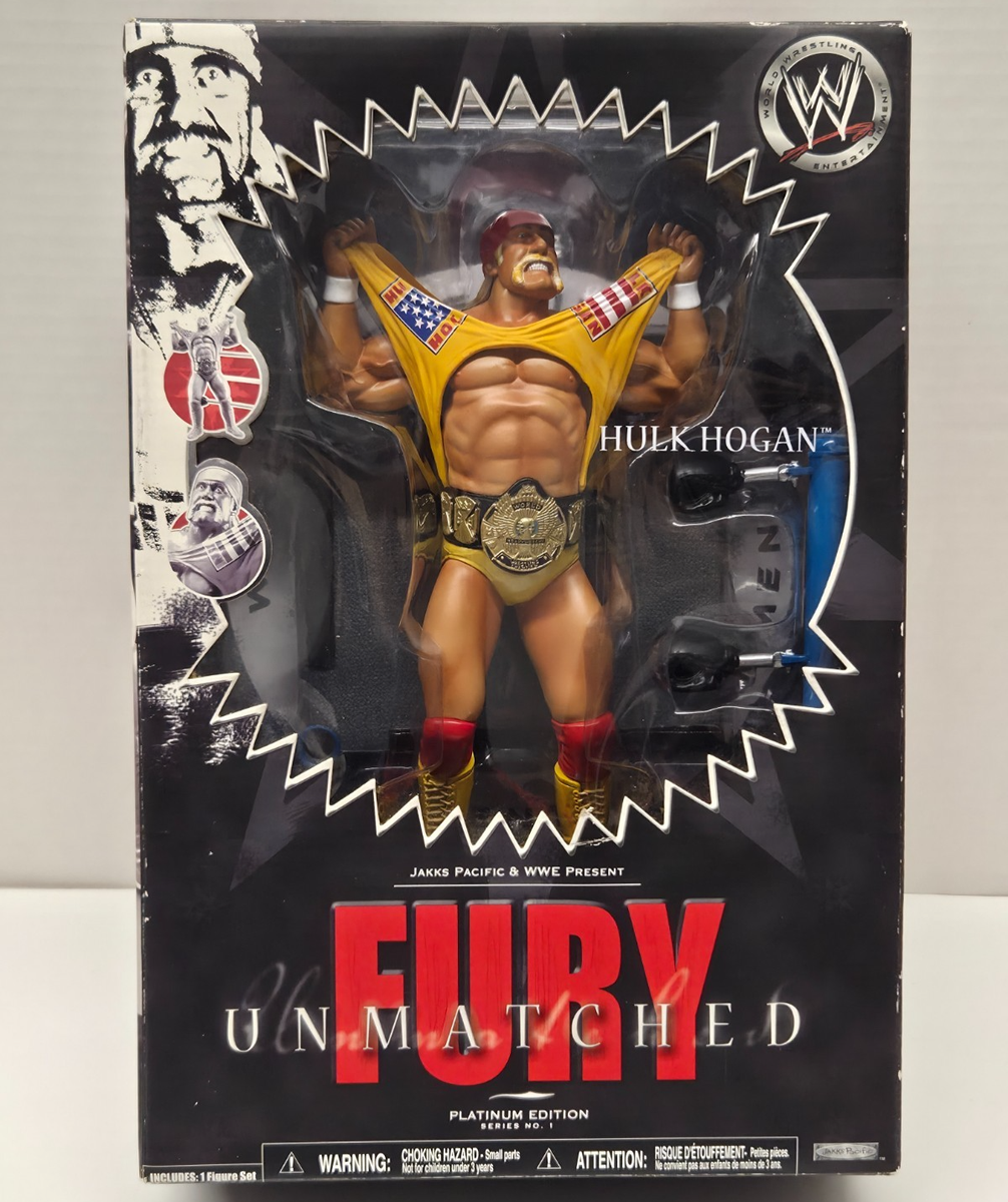 HULK HOGAN - WWF WWE Jakks Pacific Unmatched Fury Platinum Edition