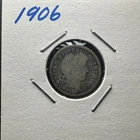 1906 Barber Dime Heavily Circulated