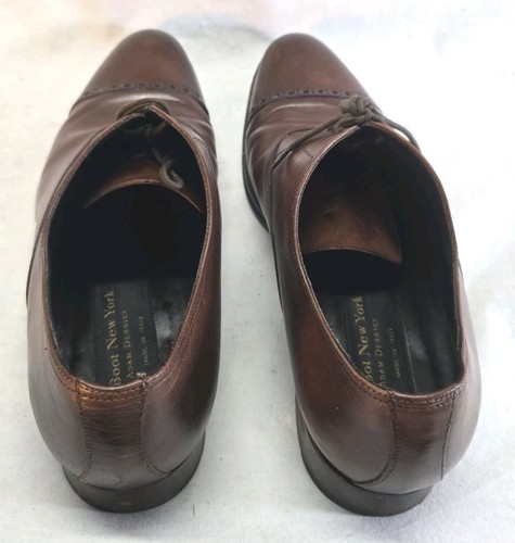 To Boot New York Herren Größe 9,5 Braun Brandon Kappe Zehe Oxford Cognac Leder - Bild 4 von 8