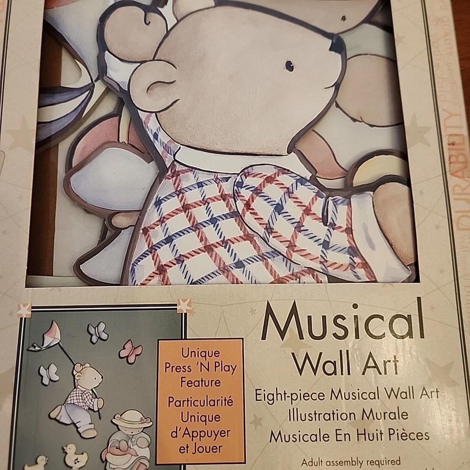 Arte de pared musical de 8 piezas McBaby decoración de pared habitación de niños NUEVO de colección Foto 3 de 4