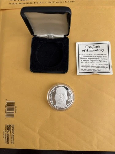Original 1996 Shaquille O'neal  Round 1 oz .999 Silver #286/1996 Proof! Scare!