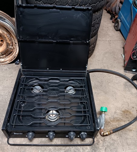 Magic Chef 3 Burner RV Stove Propane Cooktop Stove