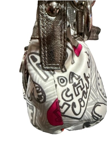 Bolso Hobo de Hombro Coach Poppy C Glam Graffiti Glam Edición Limitada - Imagen 7 de 10