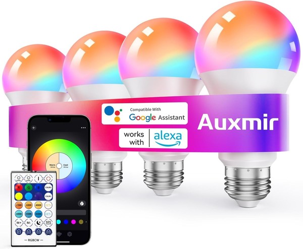 Smart GlüHbirne E27 Wlan LED Lampe 800LM Rgbww Dimmbar 4 StüCk Set-image