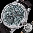 Sugess MoonPhase Master Crystallized Titanium Mens Watch Seagull 1963 S401.ZG