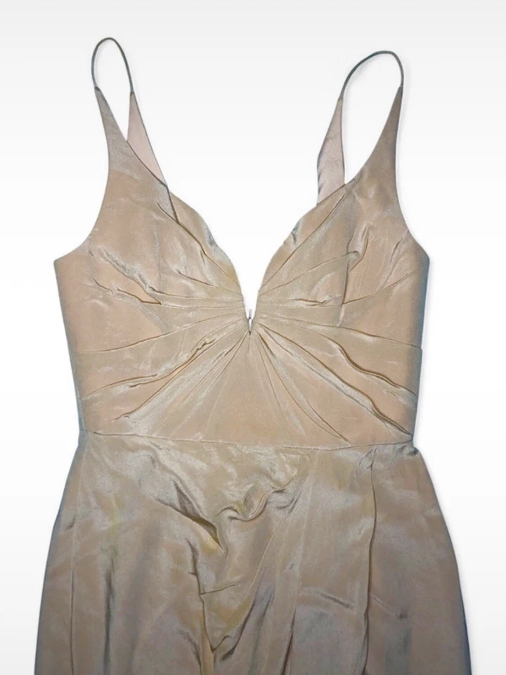 Robe Zimmermann Cocktail Drapée rose à col plongeant en Soie - Taille S - Photo 4/4