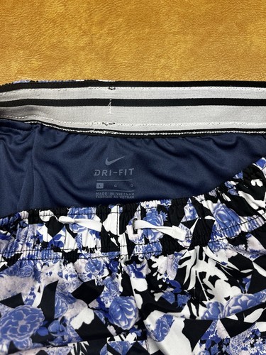 Nike Dri-FIT Tempo Girl's Printed Lined Running Shorts Size Youth Large Preowned - Picture 6 of 12