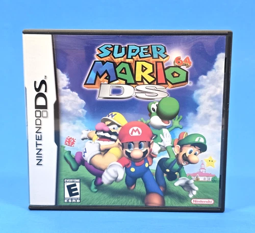SUPER MARIO 64 DS NINTENDO DS 2004 100% COMPLETE CIB W/ CASE & MANUAL