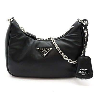PRADA Re-Edition 2005 Padded Nappa Leather Shoulder Bag 1BH204 Padded Nappa...