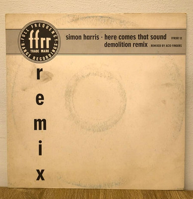 SIMON HARRIS - HERE COMES THAT SOUND DEMOLITION MIX - VINYL VG/VG+ 12'' 45 RPM