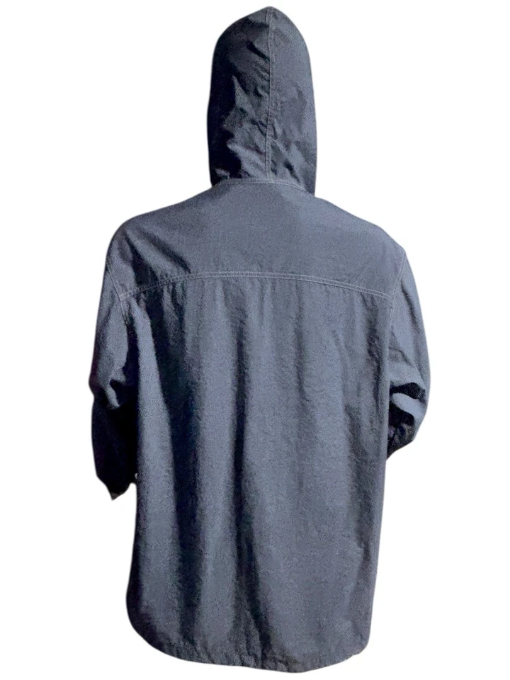 De Colección Años 90 Tierra Mar Cielo Anorak Pullover Sudadera con Capucha Talla L Ajustable Viento Resistente a la Lluvia Foto 2 de 4