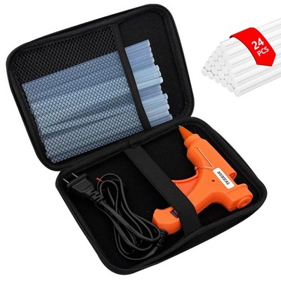 Hot Glue Gun Kit, NUKEAL Mini Melt with EVA Carrying Case Orange