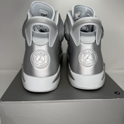 Size 13 - Paris Saint-Germain x Air Jordan 6 Retro Silver for sale