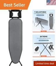 Ironing Board Large Surface Adjustable Height Foldable Stable Iron Rest