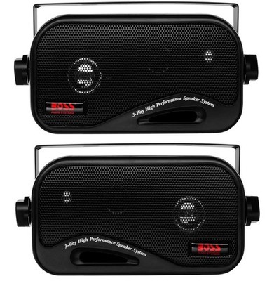 Boss Audio Systems AVA-6300 200Watts 3way Box Soeaker System damage box only 