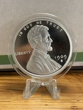 1909 2 oz Lincoln Wheat Cent Silver Round GMS