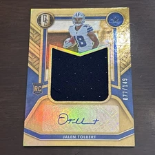 2022 Gold Standard - Rookie Jersey Autographs Jumbo Jalen Tolbert #RAJ-JTO /149 