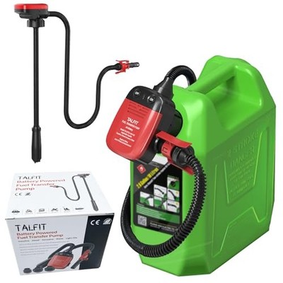 Portable Battery Powered Fuel Pump - 2.4GPM Gasoline Siphon Pump with Auto 