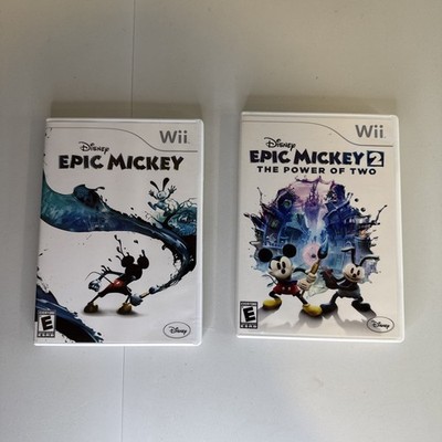 Disney Epic Mickey 1 & 2 The Power of Two Nintendo Wii Complete Tested  CIB