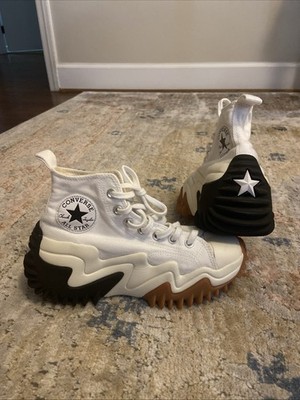 Converse Run Star Motion High Unisex Men's 5.5/Women's 7 White/Black/Gum Honey