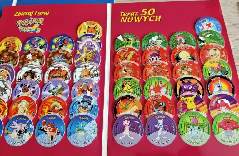 Polish Version Pokemon Tazos Set 2 (Complete 50/50) + Album (See the photos) - Image 2 of 3