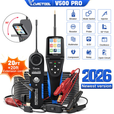 V500Pro Stromkreis-Tester Leistungssonden Oszilloskop Kraftstoffinjektor-Teester
