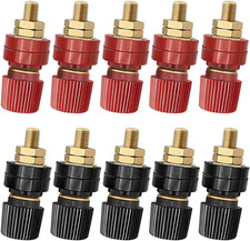 10PCS 6Mm 1/4" Stud Premium Remote Battery Terminal Binding Post Power Junction