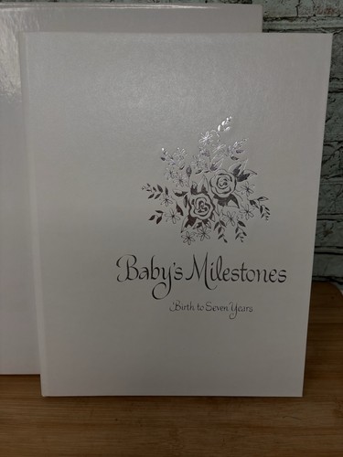 Vtg Baby Milestones Book Birth to Seven 1968 Journal Memories Crafts Ephemera