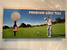 US Flag Beer Bottle Golf Tees - Pack of 12- Increased Height ( New ) 3.54" tall