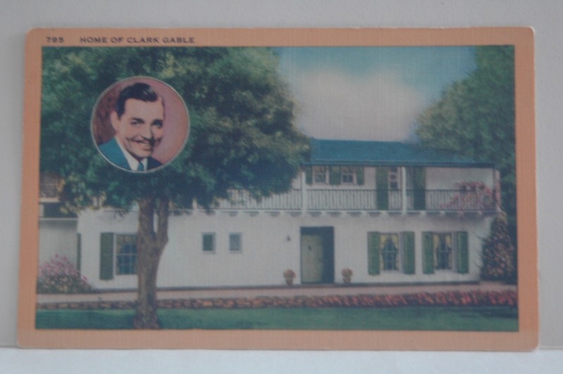 Home of Clark Gable, Hollywood, California Vintage Postcard