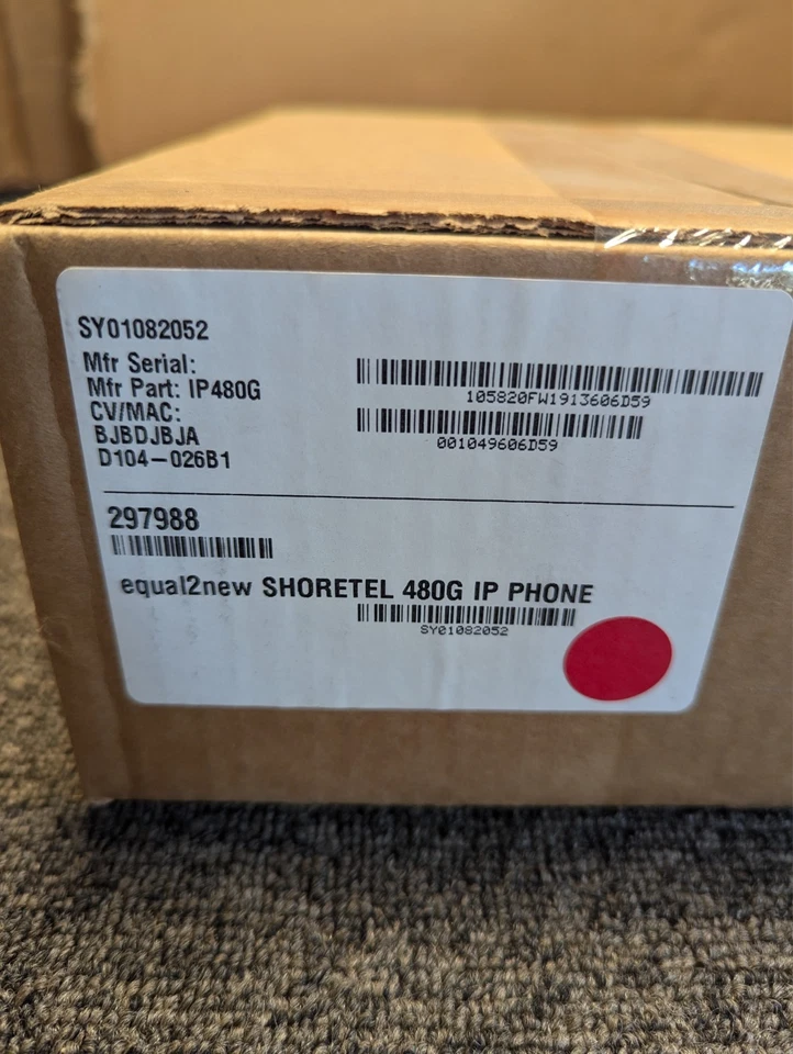 SHORETEL Mitel IP480G VOIP Black Phone 480 480G Voice Color Display Office IP - Image 3 of 3