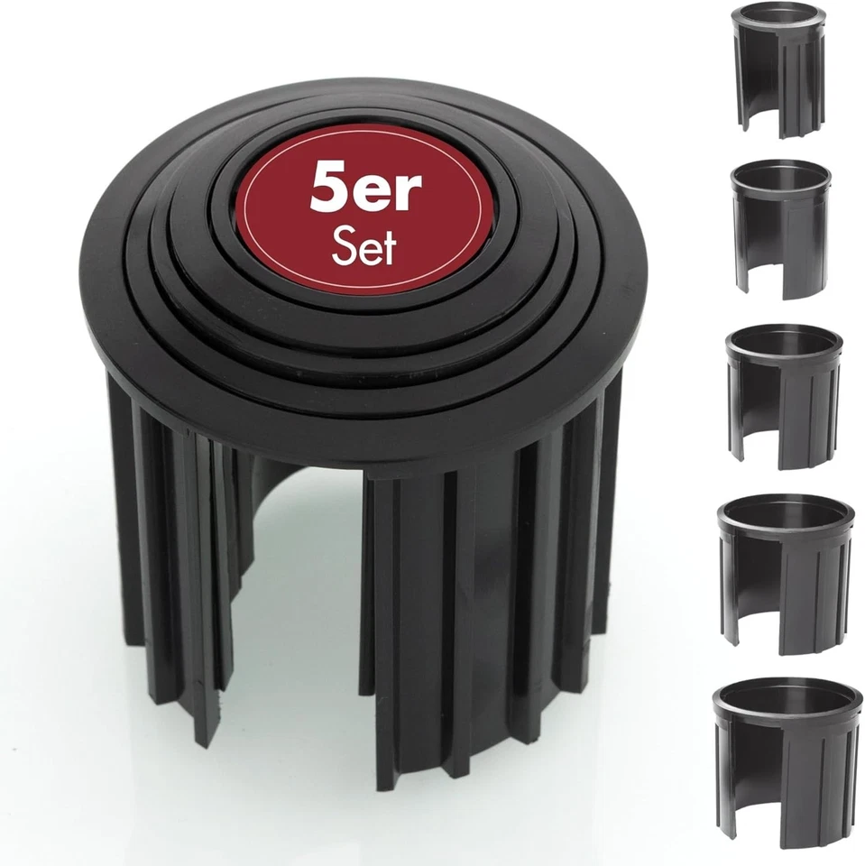 Doppler Reduziereinsätze für Granit Sonnenschirmständer – Reduzierringe 5er S... - Bild 3 von 4