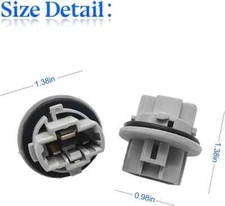 Front Turn Signal Light Bulb Plug Socket 2 Pcs Gray OEM 90075-60060 Compatibl...
