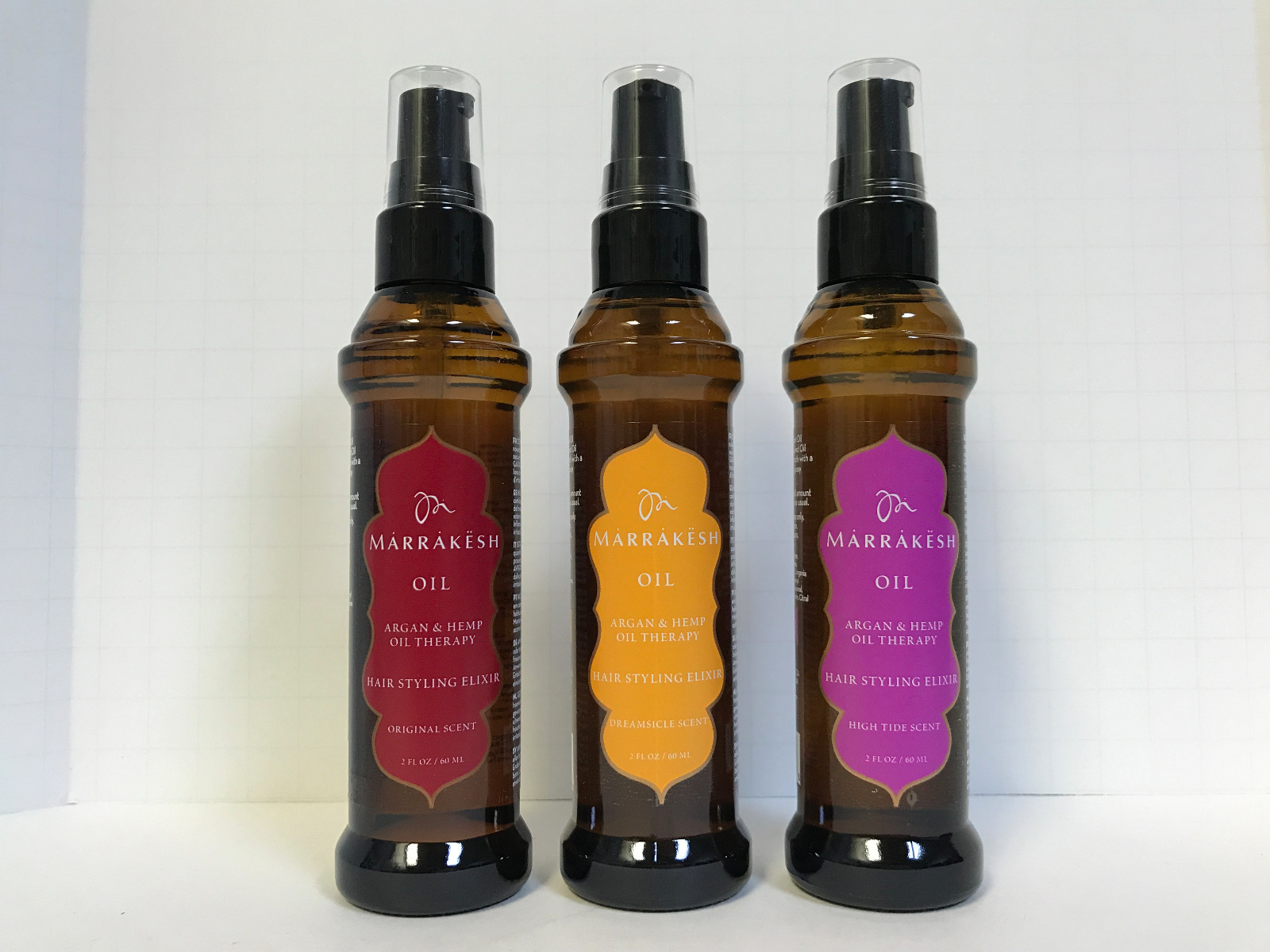 MARRAKESH OIL ARGAN & HEMP THERAPY HAIR STYLING ELIXIR 2oz YOU CHOOSE