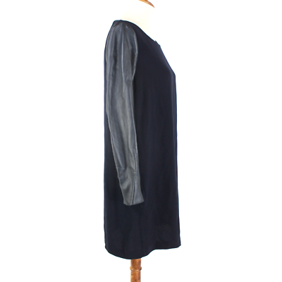 Maje Hence Leather Sleeve Dress Navy Blue Mini Boat Neck Sheath Dress Size 3 L | eBay Maje Hence Leather Sleeve Dress Navy Blue Mini Boat Neck Sheath Dress Size 3 L | eBay