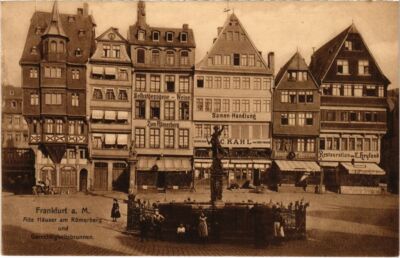 CPA AK Frankfurt Alte Hauser am Romerberg GERMANY (1017387)