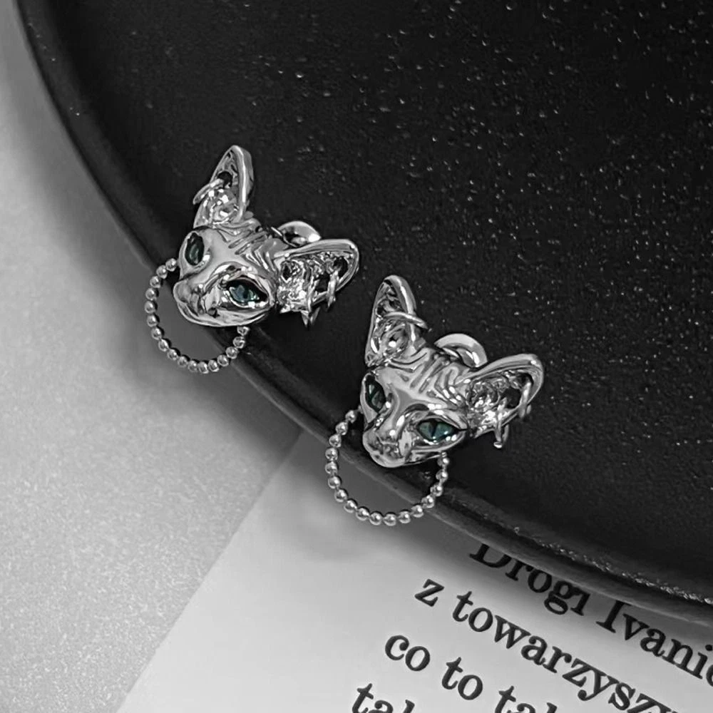 Women Gothic Earrings Girl Stud Earrings Ear Studs Korean Style