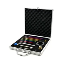 Solfeggio Tuning Forks Set, 10 pcs Unweighted Colorful Solfeggio Tuning Forks...