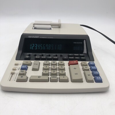 USED SHARP COMPET CS-2870H 12 Digit 4.5 LPS Printing Calculator AS IS READ I