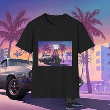 GTA 6 Grand Theft Auto VI Leonida Vice City Unisex Softstyle T-Shirt