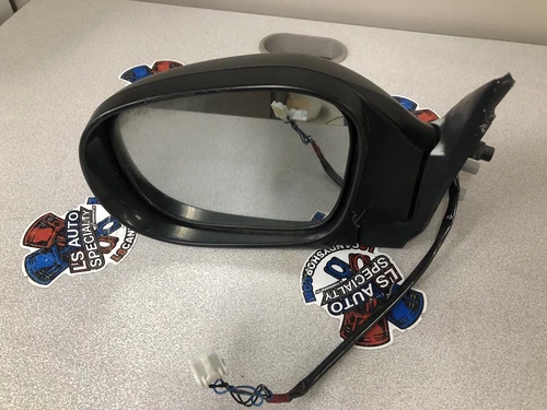 2001-2004 Nissan Pathfinder Driver LH Side View Power Door Mirror Black OEM ST47