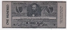 Faux Confederate Currency from 11th Annual  New Mexico Claims Men Conference